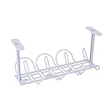 GUYAQ Kabelmanagement Tray Kabelmanagement Schreibtisch unter dem Schreibtisch Kabel Organizer für Kabelmanagement Hängekorb Layered Rack Steckdosenleiste Lagerregal,G