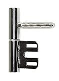 SN-TEC Standard Türband Set 2-teilig für Holztüren mit Stahlzargen, Rolle 15mm, Stift 8mm (10 Stück, Edelstahl matt)
