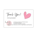 30 Stück 'Thank You for Your Order' Karten Beyond Grateful Labels Paket Einlagen Wunderbar Schätzen für Online-Einzelhandel Geschenk (Typ 2)