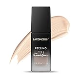 Lacomchir Feeling Free Foundation Make up - 33ml 24H Langanhaltende Matte Wasserdicht Make up Foundation Grundierung - Aufhellung Hautfarbtons und zum Abdecken Sommersprossen - Vegan - FAIR