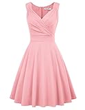 GRACE KARIN 50s Kleid Rockabilly ärmellos Partykleid Damen Vintage Kleider 50er Jahre Partykleider CL698-10 M