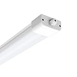 Anten LED Feuchtraumleuchte 120CM mit 36W 4000k Neutralweiß 3300Lumen Ultraslim Deckenleucht Wasserfest IP65 mit PC Abdeckung für Keller Garage Energieklasse A++ Neutralweiß, 36W4000