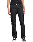 Dickies Damen Relaxed Fit Stretch Cargo Straight Leg Pant Arbeitshose, schwarz, 40