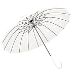 ZHONGHUA Faltbarer Golfschirm Japanische Einfachheit Golf Regenschirm Große Größe Feste Farbregenschirm mit ergonomischen J Griff 16 Bones Auto Open Stick Regenschirm Leichter Reiseschirm (Color : A)