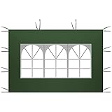 Seitenteile Pavillon, Pavillons Seitenwand, 3 x 2 m Pavillon Seitenteile, Wasserdicht, 210D-Oxford-Stoff, Gartenschirm, Shelter Sichtschutz, Pavillon Seitenteile Fenster,Only One S