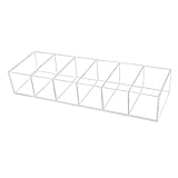 ZoSiP Kosmetische transparente Aufbewahrungsbox Großer abnehmbare Acryl 6 Grid Compact Powder Box Aufbewahrungsbox Ausstellungsstand (Color : Clear, Size : One Size)