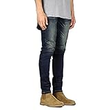 Yikesnt Herren Casual Jeans Four Seasons europäischen und amerikanischen Stil einfarbig Mode All-Match mit Taschen 31