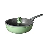 HDCDKKOU 30cm Stick Pan Smokeless Wok Wok Pan Gaskocher Universal Nicht Stock Pan Suppentopf Für Küchentop