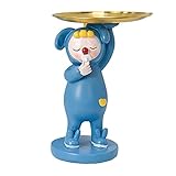 Baoblaze Kreative rutsch Feste Display Stand Harz-Figur Modell Aufbewahrung für große Tablett Dekoration Aufbewahrung ständer für Schmuck Armband Halskette - Blau, Nipp