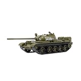 YINGSHAN Auto Model 1/43 Für T-55 Warschauer Pakt Mittlerer Panzer Hauptkampffahrzeug Metall Militärmodell Modellauto aus Druckg