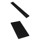 perfk 2Pieces Bar Mat Resistente, Lebensmittelechte Tropfmatte Spill Mats für Spü