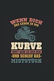 KURVE: Das Motorrad Notizbuch ist für alle die ein Faible für Motorrad Fahren oder Motocross haben | Organizer Planer Tagebuch | Perfekt als Geschenk ... Arbeitskollegen | 6x9 Zoll (ca. DIN A5) 120