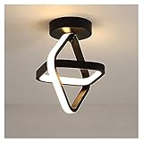 yywl Wandlampe Modern LED Deckenleuchte für Aisle-Korridor-Schwarz-Quadrat-runde Innen-Deckenleuchten im Foyer-Wand-Schlafzimmer-Balkon-Befestigung Haus Dek