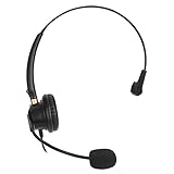 Kabelgebundenes 2,5-mm-Headset mit Mikrofon mit Geräuschunterdrückung für Festnetztelefon oder Schnurloses Dect-Telefon mit 2,5-mm-Kopfhörerbuchse, für Unternehmen, Callcenter, Konferenzgespräche Usw