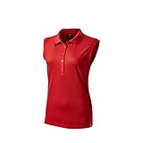 Wilson Staff Damen Golf-Poloshirt, Ärmellos, WILSON STAFF SLEEVELESS POLO, Polyester, Rot, Gr. S, WGA700742SM