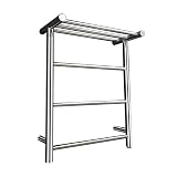 TOYM 304 Edelstahl Handtuchwärmer Elektrisch,handtuchtrockner Elektrisch mit Thermostat 35 Watt Bad Heizung Elektrisch Wandmontiert,IP55 wasserdicht,600X480X120