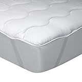 Classic Blanc - Topper / Matratzenauflage aus Fasern, mittel bis hart, Größe 200 x 200 cm, Höhe 3 cm, Bett 200