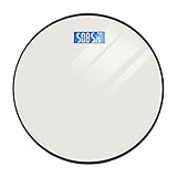 Digitale Personenwaage, runde Körpergewichtswaage mit LED-Display, hochpräziser Körpergewichtstester, USB-betrieben, 28 st/180 kg Körperfett-Tester für Zuhause und Zuhause, kleine G