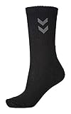 Hummel Unisex Socken 3er-Pack Basic, Schwarz (Black), 12 (41 - 45), 220302001