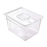 SHENG Edelstahlgestell passen for die meisten 11L-fous-Vide-Herd-Container Abnehmbarer Trennträger for Tauchzirkulatoren (Color : Transparent)