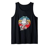 Niedlicher Retro-Roboter-Fan, Robotik, Wissenschaft, Student, Roboter-Liebhaber Tank Top