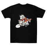 JGJG Sim-On's Lover Cat Anime T-Shirt Mode T-Shirt Cartoon Kurzarm T Shirts Casual Sommerkleid Bedruckte Tops, Schwarz , XXL