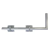 PremiumX 100cm SAT Halterung Wandausleger Aluminium 50mm Ø Rohr Ausleger Wandabstandshalter Wandhalterung mit Dopp