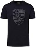 Porsche Black Crest Herren T-Shirt - Schwarz - Groß