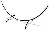 AMANKA Outdoor Hängemattengestell bis 120kg - 300x100 Garten Gestell für Hängematte Hängeliege M