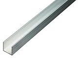 GAH-Alberts 474362 U-Profil | Aluminium, natur | 1000 x 15 x 15