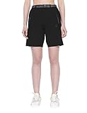 Little Donkey Andy Damen Leichte Schnelltrocknend Cargo Shorts Bermuda Stretch Kurze Hose für Wandern, Golf, Camping, Reisen Schwarz M