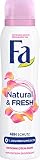 FA Deospray Natural & FRESH Rosenblüten-Duft, 6er Pack (6 x 150 ml)