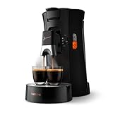 Philips Senseo Select CSA240/60 Kaffeepadmaschine - Kaffeestärkewahl Plus, Memo-Funktion, aus recyceltem Plastik, schw
