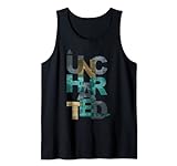 Trendy Uncharted Text Overlay Tank Top