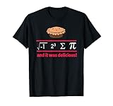 I Ate Some Pie And It Was Delicious Shirt Math Sarcastic Gif T-S