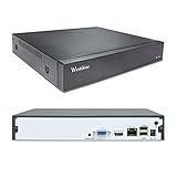 Westshine 4K NVR 10-Kanal-Netzwerkvideorecorder, 4K/6MP/5MP/4MP/1080P 10CH-Sicherheits-NVR, einfache Fernansicht, P2P-Bewegungserkennung, unterstützt bis zu 10x4K IP-Kameras(Enthält Keine Festplatte)