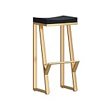 Yirunfa 1er Set Barstuhl barhocker Industrial Look, Materialmix Holz + Metall mit Fußstütze, für Bars, Bistros, Terassen Und Cafes | Auch für Eigenheim | Innen- und Außenbereich H