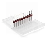 Corintian HSS Micro PCB Bohrer Set 10 tlg. Ø 0.1 bis 1.0 mm Bohrer für präzise Bohrungen in Bereichen wie PCB, Modellbau, Elektronik, etc. - Geeignet für PCB, Platinen, Kunststoff, 3D-Filament (0,1mm)