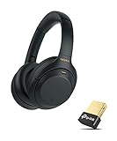 Sony WH-1000XM4 kabellose Bluetooth Noise Cancelling Kopfhörer, Schwarz + TP-Link UB400 Nano USB Bluetooth 4.0 Adapter Dong