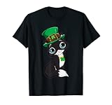 St. Patricks Day Black Cat Leprechaun Kostüm Shamrock Girls T-S