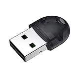 JeoPoom Bluetooth 5.0 Adapter, Bluetooth USB Dongle Stick, Bluetooth Empfänger für Desktop, Drucker, Headset, Lautsprecher, kompatibel mit Windows 7/8/ 8.1/10(Schwarz)