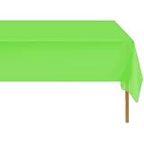 Zimpleware Einweg-Tischdecke, Kunststoff, 137 x 274 cm, Limettengrün, 6 Stück