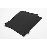 10 Blatt Schwarz 320g Tonpapier DIN A4 210x297mm Burano Nero, ideal für Karten, Scrapbooking, Basteln und Dekorieren mit Papier, Einladungen, Kunst und Handwerk