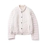 KuaiLe Store Damen Jacke - Classic Solid Color Stand Up Collar Double Pocket Down Tops Women,Lightweight Warm Quilted Without Cap Winter Puffer,Suitable for Going Out, Daily Wear,White,XL