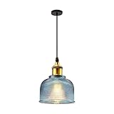 ZAKRLYB Retro Industrieller Kronleuchter,LED Crystal Palace Decken-Lampe,Schmiedeeisen Wandleuchte Kronleuchter Moderne Nordic Restaurant Pendelleuchte Einfache Schlafzimmer Nacht Glas Hängelampe Amb