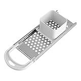 OMVOVSO Küche Edelstahl Spätzlepresse Spätzle Maker Nudel Knödel Pasta Kochwerkzeug Für Back Kochen,Silb