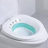 UNCOTARILY Bidet Einsatz für Toilette,Faltbares Tragbares Sitzbadewanne für Hämorrhoidenbehandlung,Wochenbettpflege, Schwangere, Damm, Episiotomie und ältere M