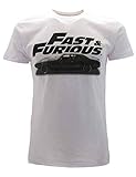 Sabor SRL Fast and Furious Original Film T-Shirt, offizielles Auto-T-Shirt, Weiß, S