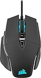 Corsair M65 RGB ULTRA, Anpassbare FPS Gaming-Maus (Optischer CORSAIR MARKSMAN-Sensor 26.000 dpi, Optische OMRON-Schalter, CORSAIR AXON Hyper-Processing-Technologie, Sensor-Fusion-Steuerung) Schw