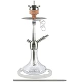 AMY Little Feather SS11 clear | Edelstahl Shisha Wasserpfeife Hook